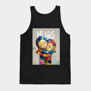 Hugs: Somebody Needs a Hug Today on a Dark Background Tank Top